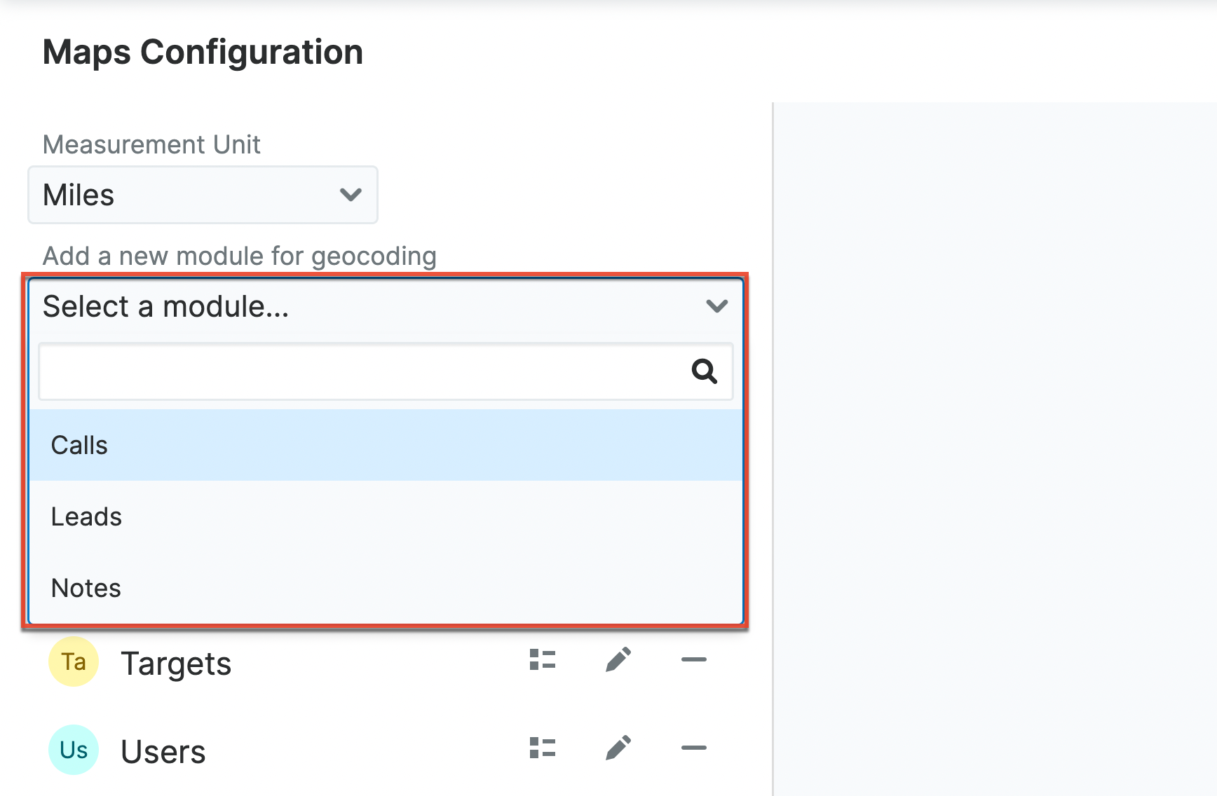 Sugar Maps config mod select