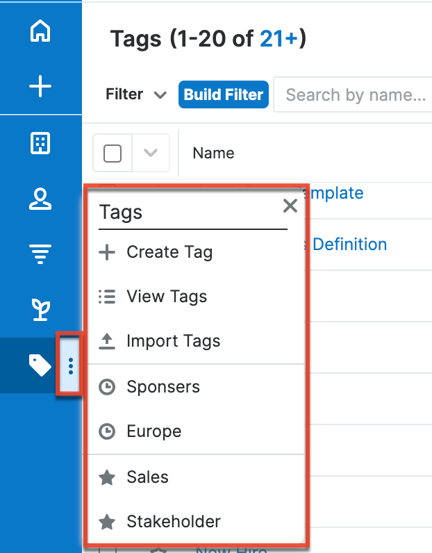Tags ModuleTabMenu