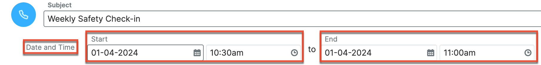 Set date and time of recurring calls.png