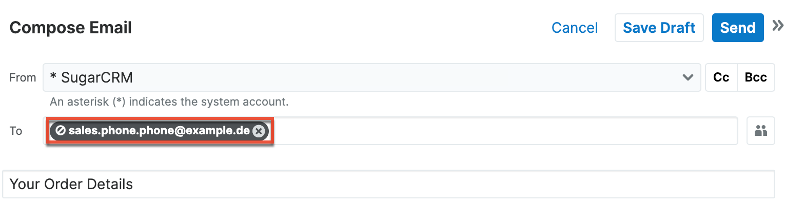 Opted Out Email in an email
