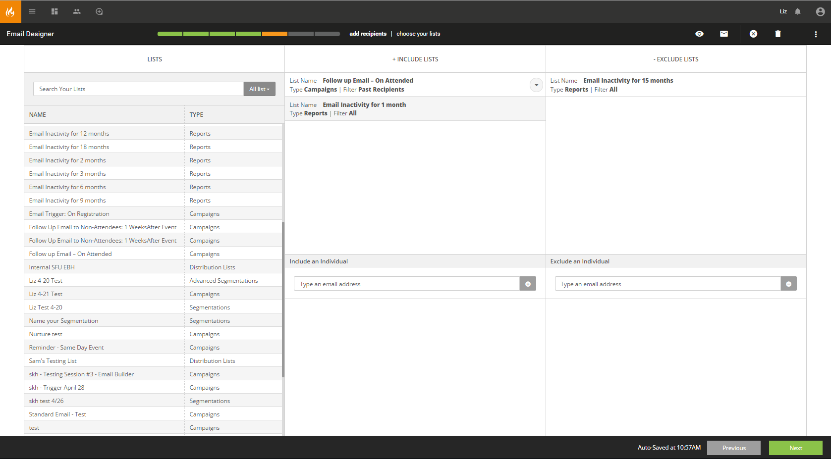 How to select recipients2