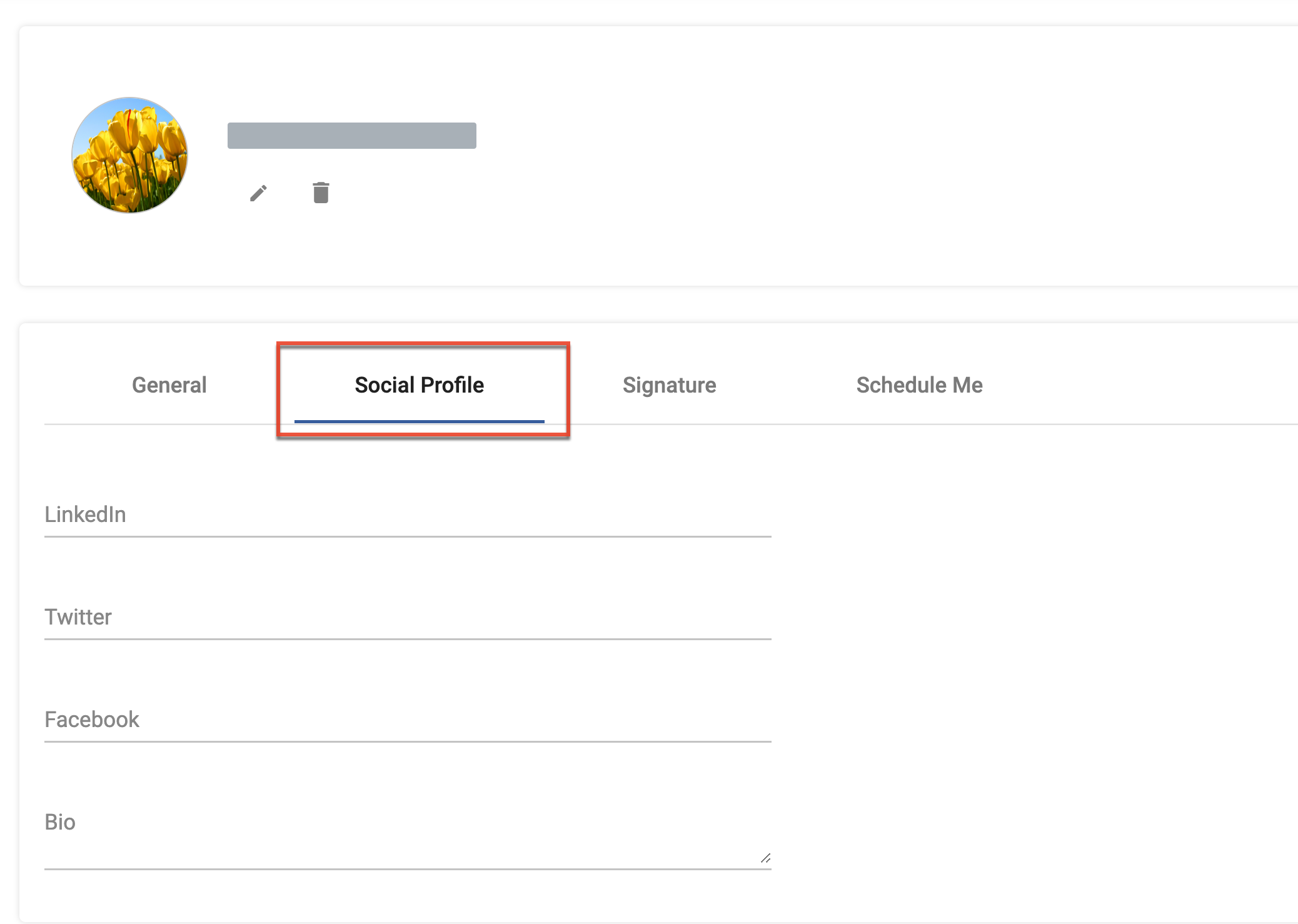 SM UG Config usersocial