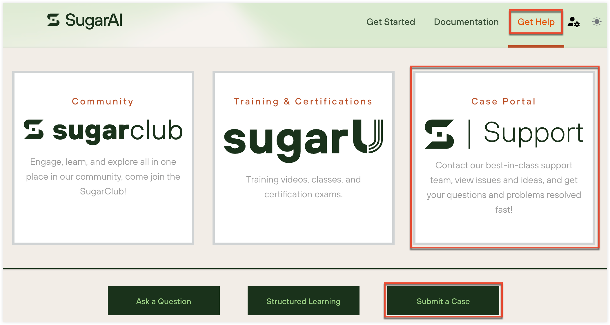 AccessingUsingSugarAICasePortal_GetHelp