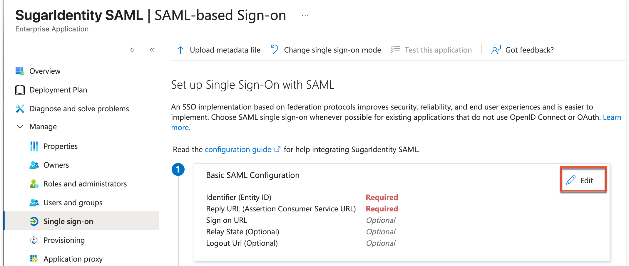 ConfiguringSSOWithAzureUsingSAML_SingleApp_BasicSAMLConfiguration_Edit