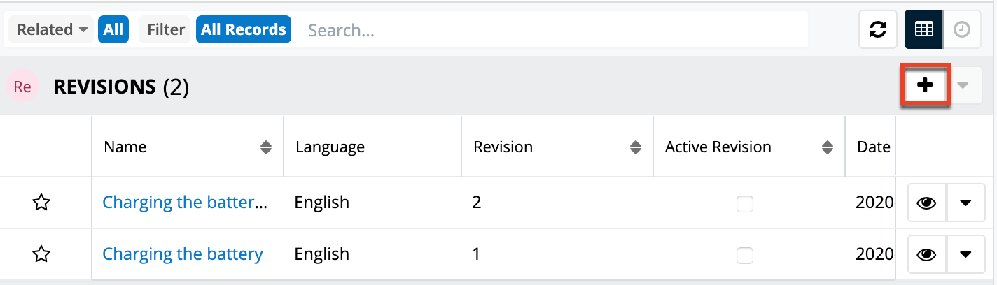 KB7.7 Create Revision Subpanel