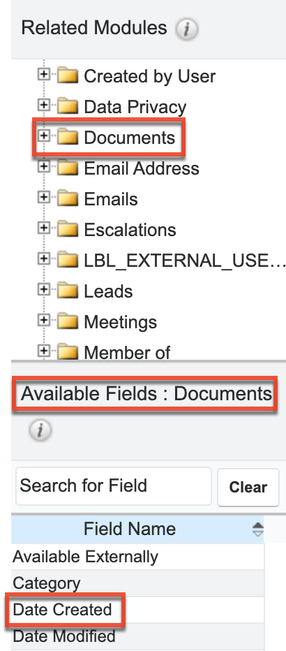 Related module filter