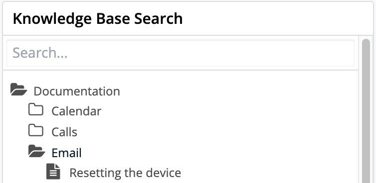 Dashboards KnowledgeBaseSearch