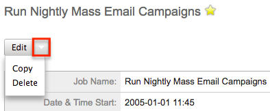 Scheduler DetailView ActionsMenu