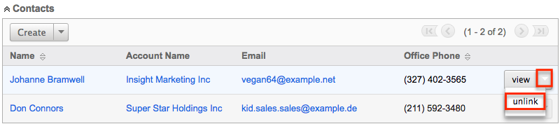 UI DetailView SubPanels Unlink