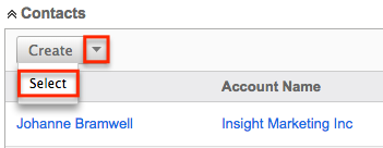 UI DetailView SubPanels Select
