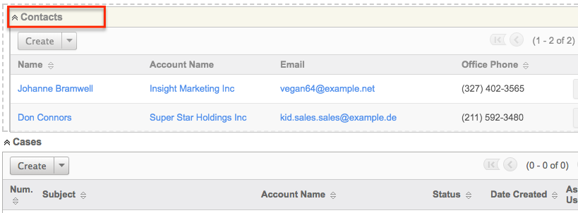 UI DetailView SubPanels Rearrange