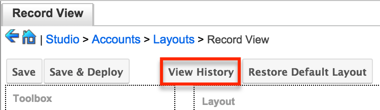 Studio7.7 ViewHistory