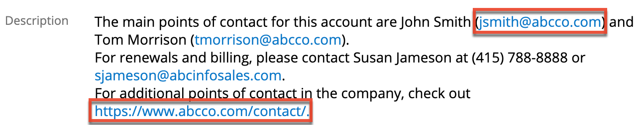 UI TextAreaField Hyperlink