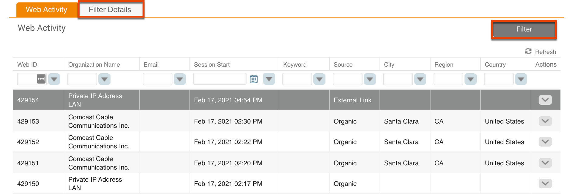 SM UG Webtrack tracker