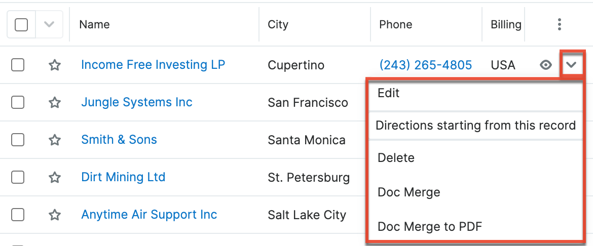 UI Accounts LV RecordActionsMenu