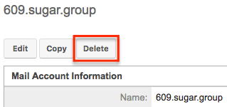 Email InboundEmail DetailView Delete 7.8