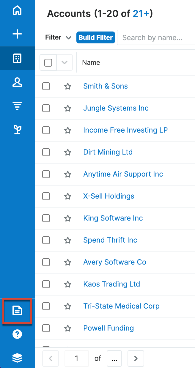 Doc Merge in the navigation bar
