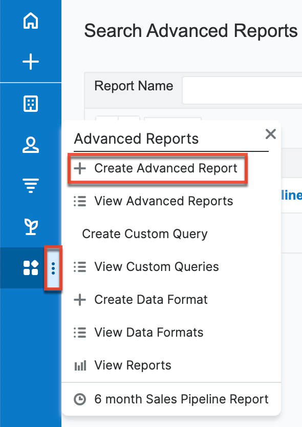 Create Advanced Report