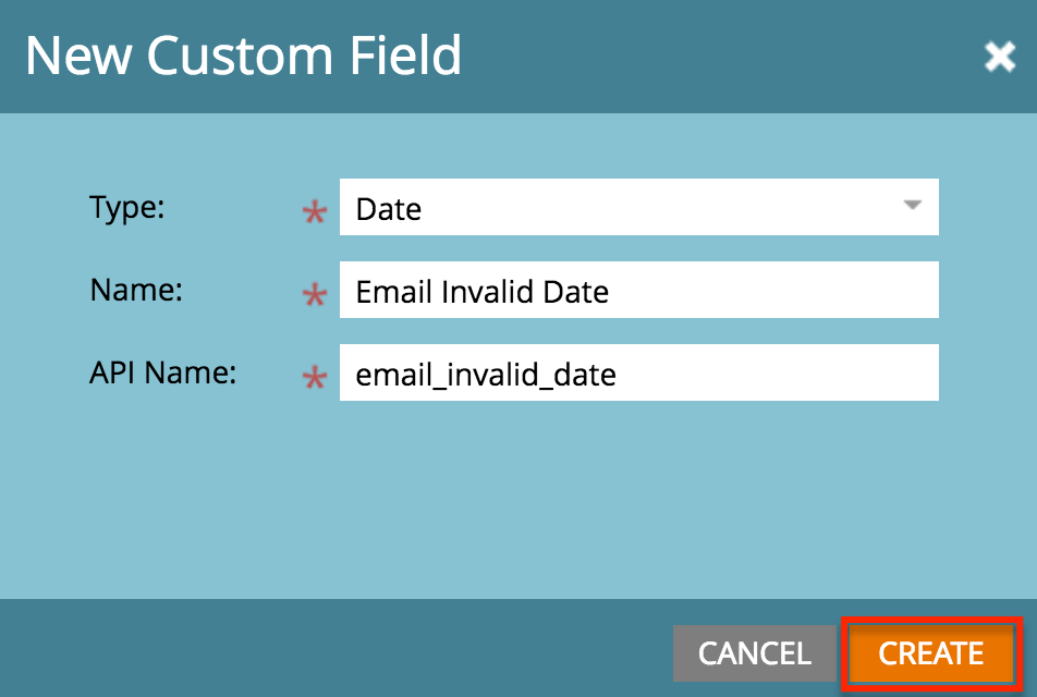 Marketo NewCustomField EmailInvalidDate