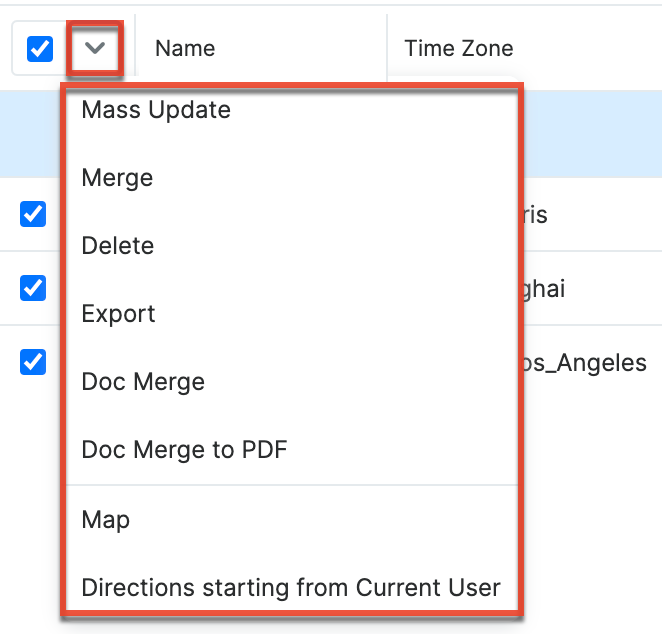 BusCenter LVMassActionsMenu