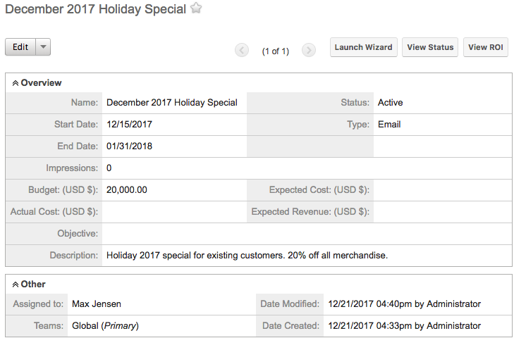 UI DetailView Overview:Other