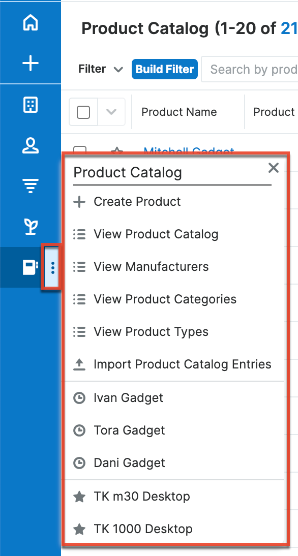 ProductCatalog ModuleTabMenu