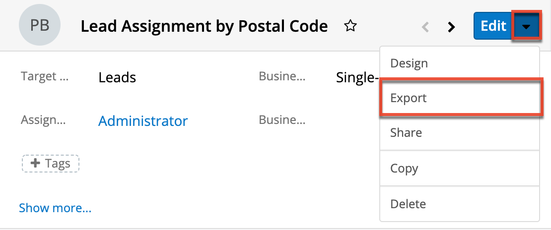 ExportingSugarBPMRecords