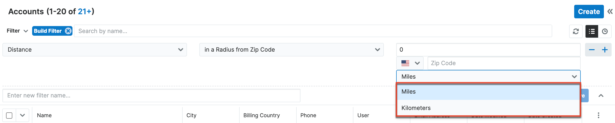 Setting measurement unit