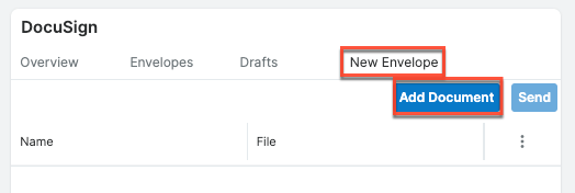 docusign sendsubpanel