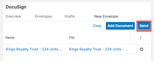 docusign sendfrom newenv