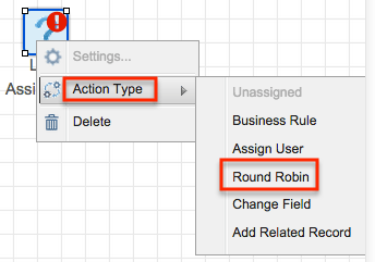 Actionsettings