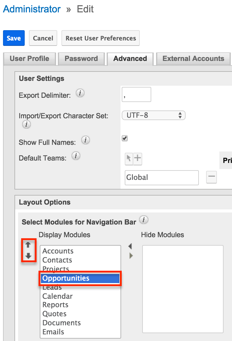 KB ReorderModules Profile