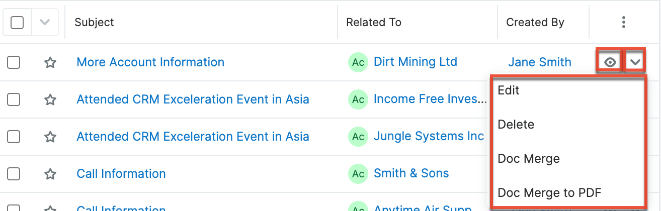 Notes LV RecordActionsMenu