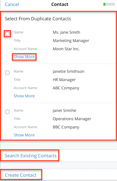 LeadConversion Contact SelectFromDuplicate1