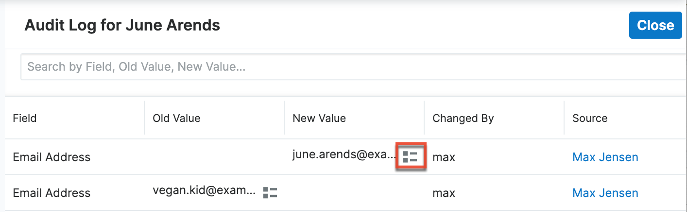 UI AuditLog EmailAuditIcon
