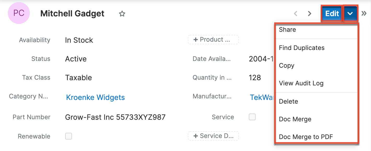 ProductCatalog RVActionsMenu