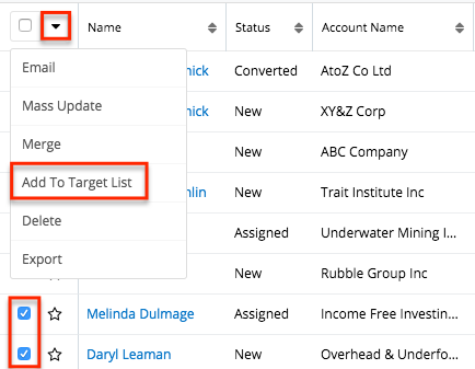 Leads_AddtoTargetList