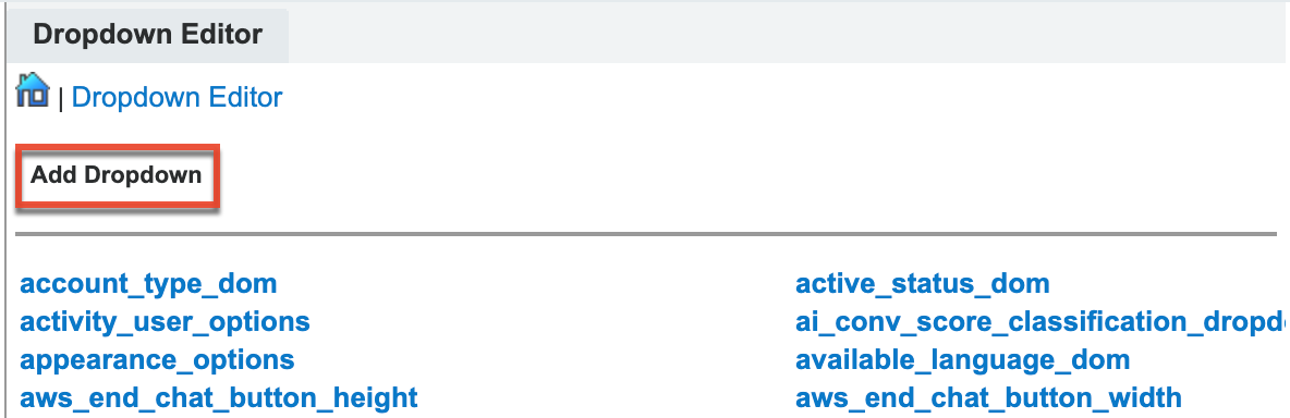 Add Dropdown