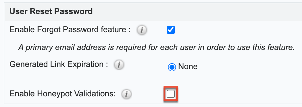 PasswordMgmt HoneypotValidations